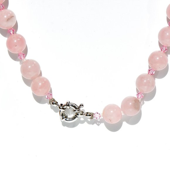 Rose Quartz Tree Of Life Hand Knotted Necklace - Picture 6 of 7